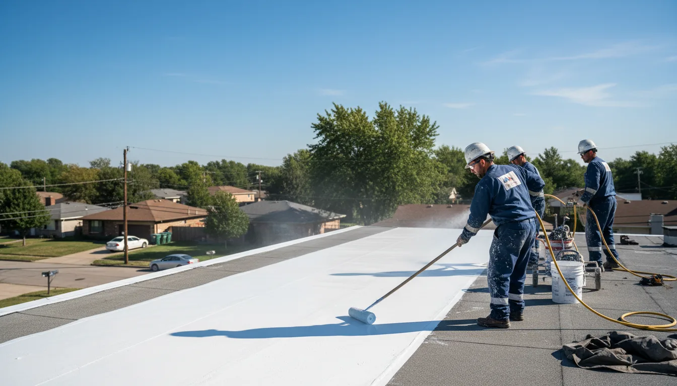 Commercial roof coating in Baldwin Place, NY near me